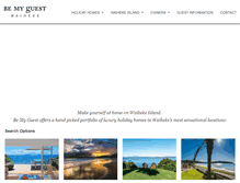 Tablet Screenshot of bemyguestwaiheke.co.nz